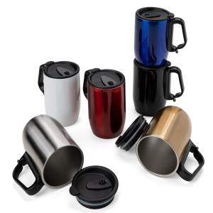 Caneca Inox Parede Dupla 350 ml - Brinde -  Presente Inox + Plástico    Gravação em Laser Grave seu nome ou sua logomarca