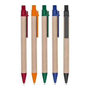 Caneta Ecológica Papelão - Mod. 0002 - Personalizada - Atacado Papelão Caneta de papelão com detalhes plásticos - Carga   Impressão Tinta UV 