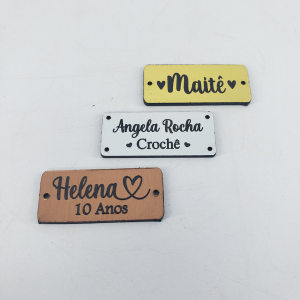 Plaquinha Etiqueta Plástico ABS - Personalizada ABS   Metálico  