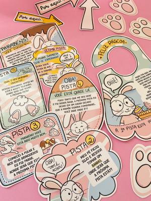 Kit de Adesivos -  Caça aos Ovos de Páscoa      