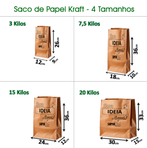 Saco de Papel Kraft Personalizado      